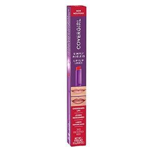 قلم تحديد الشفاه سيمبلي إيجليس من كوفرجيرل COVERGIRL Simply Ageless Lip Flip Liner, Devoted Red, Pack of 1