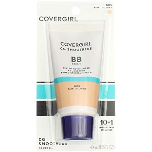 تغطية ملونة ناعمة خفيفة الوزن 1.35 أونصة (عبوة من 3 قطع) CoverGirl Smoothers SPF 21 Tinted Coverage, Fair to Light [805], 1.35 oz (Pack of 3)