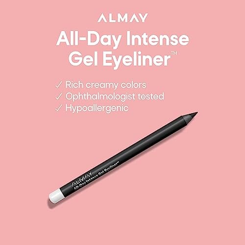 قلم تحديد عيون جل من ألماي Almay Gel Eyeliner, Waterproof, Fade-Proof Eye Makeup, Easy-to-Sharpen Liner Pencil, 150 Evergreen, 0.045Oz