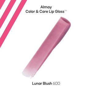 ملمع شفاه مرطب من ألماي Almay Hydrating Lip Gloss, Soft Natural Colors, Prebiotic Complex, Hyaluronic Filling-Sphere Technology, 600 Lunar Blush, 0.1 fl oz.