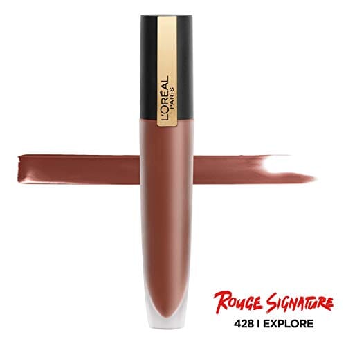 احمر الشفاه لوريال باريس ميك اب روج سيجنيتشر غير لامع L'Oreal Paris Makeup Rouge Signature Matte Lip Stain, I Explore