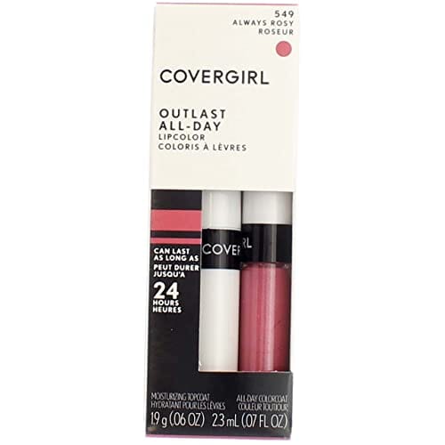 كوفرجيرل 01168 549 أحمر الشفاه روزي روزي أوتلاست Cover Girl 01168 549alrosy Rosy Outlast Lipcolor