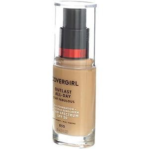 كريم أساس 3 في 1 [855] عسل ناعم 1 أونصة (عبوة من قطعتين) CoverGirl Outlast Stay Fabulous 3-in-1 Foundation, [855] Soft Honey 1 oz (Pack of 2)