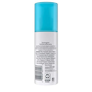 بخاخ إعداد المكياج المرطب نيوتروجينا هيدرو بوست مع الهيالورونيك Neutrogena Hydro Boost Hydrating Makeup Setting Spray with Hyaluronic Acid, Longwear Makeup Setting Facial Mist for Smooth, Glowing, Dewy Skin, Non-Comedogenic & Hypoallergenic, 3.4 fl. oz