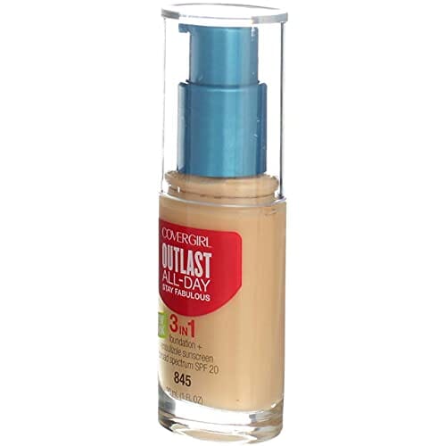 كريم أساس ستاي 3 في 1 CoverGirl Outlast Stay Fabulous 3-in-1 Foundation, Warm Beige [845] 1 oz ( Pack of 2)