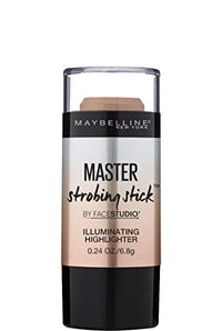 قلم مكياج من ميبيلين نيويورك متوسط - نيود جلو هايلايتر Maybelline New York Makeup Facestudio Master Strobing Stick, Medium - Nude Glow Highlighter, 0.24 oz.