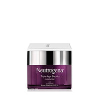 مرطب الوجه اليومي المضاد للشيخوخة من نيوتروجينا Neutrogena Triple Age Repair Anti-Aging Daily Facial Moisturizer with SPF 25 Sunscreen & Vitamin C, Firming Anti-Wrinkle Face & Neck Cream for Dark Spots, Glycerin & Shea Butter, 1.7 oz