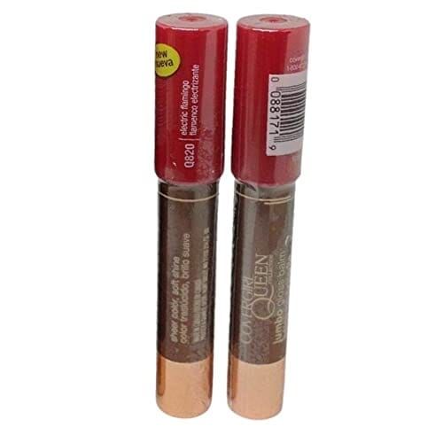 عبوة من 2 بلسم ملمع كوين جامبو Pack of 2 CoverGirl Queen Jumbo Gloss Balm, Electric Flamingo Q820