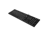 لوحة مفاتيح كمبيوتر سلكية عربية / إنجليزية MCSaite Wired Arabic/English Computer Keyboard, Full-Size Keyboard, 104-keys, USB Plug-and-Play, Foldable Stands, Compatible with PC, Laptop