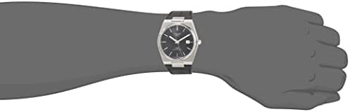 ساعة تيسوت للرجال Tissot Mens PRX Powermatic 80 316L Stainless Steel case Automatic Watch, Black, Leather, 12 (T1374071605100)