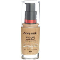 كريم أساس 3 في 1 [855] عسل ناعم 1 أونصة (عبوة من قطعتين) CoverGirl Outlast Stay Fabulous 3-in-1 Foundation, [855] Soft Honey 1 oz (Pack of 2)