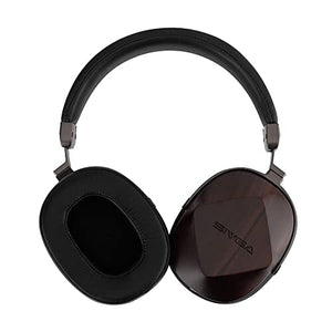 سماعة أذن ديناميكية سلكية خشبية من سيفجا أوريول زبرانو (أسود) SIVGA Oriole Zebrano Wooden Closed Back Wired Dynamic Headphone (Black)
