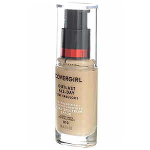 كوفر جيرل - كريم أساس ستاي فابيلوس 3 في 1 + عامل حماية من الشمس واسع النطاق CoverGirl Outlast Stay Fabulous 3-in-1 Foundation + Broad Spectrum SPF 20, Classic Ivory 810-1 fl oz (30 ml) - Pack of 2