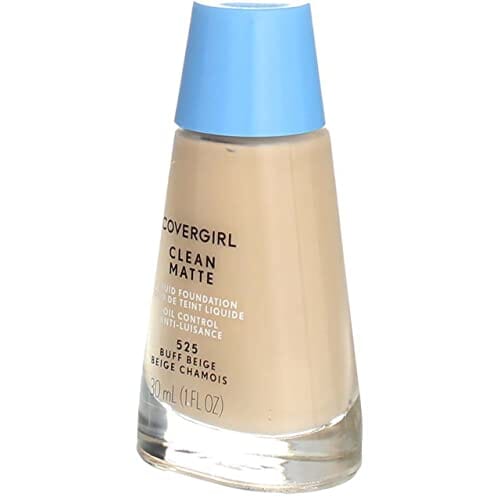 مكياج سائل للتحكم في الزيوت من كوفر جيرل CoverGirl Clean Oil Control Liquid Makeup, Buff Beige [525], 1 oz (Pack of 2)