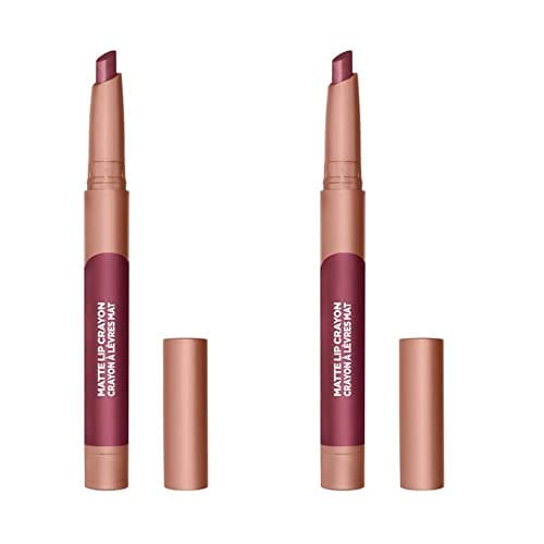 عبوة من قطعتين قلم تلوين شفاه غير لامع من لوريال باريس إنفاليبل Pack of 2 L'Oreal Paris Infallible Matte Lip Crayon, Sizzling Sugar # 514