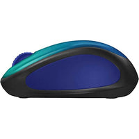ماوس لاسلكي مضغوط بتصميم ملون Logitech Designer Collection Limited Edition Wireless Compact Mouse with Colorful Designs, 1000 DPI Optical 3-Buttons Mouse, Blue Aurora 910-006118 (Renewed)