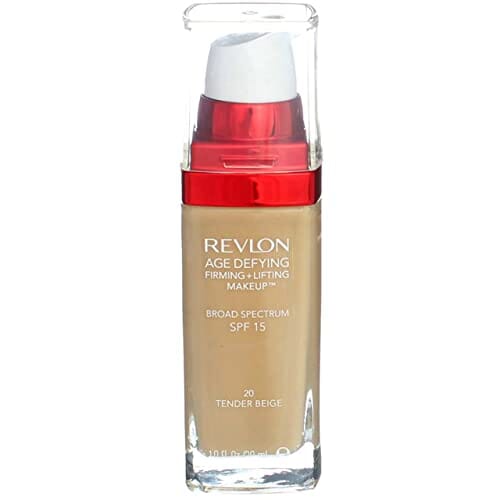 ريفلون مقاوم لعلامات التقدم في العمر لشد البشرة وشدها بمكياج تندر بيج Revlon Age Defying Firming + Lifting Makeup, Tender Beige [20] 1 oz (Pack of 6)