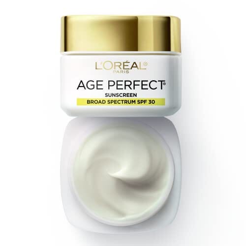 مرطب نهاري مضاد للشيخوخة من لوريال باريس إيج بيرفكت كولاجين إكسبرت L'Oreal Paris Age Perfect Collagen Expert Anti-Aging Day Moisturizer, Even Tone, Rehydrate and Firm Maturing Skin, 2.5 oz