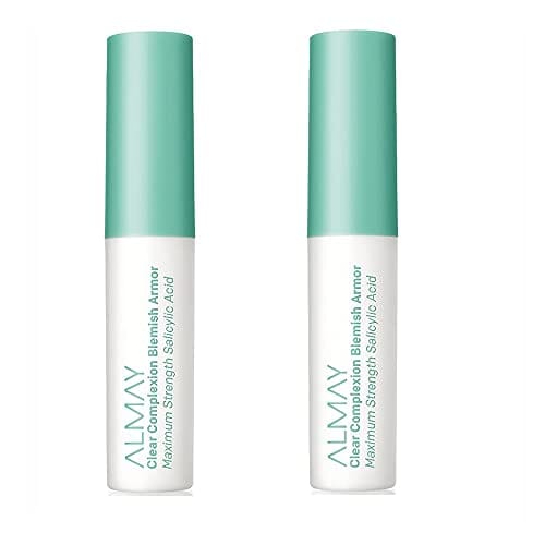 مجموعة من عبوتين من ألماي لعلاج حب الشباب بحمض الساليسيليك لبشرة نقية Pack of 2 Almay Clear Complexion Blemish Armor Salicylic Acid Acne Treatment, 1002