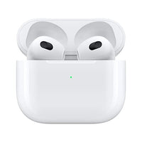 سماعة ابل ايربودز الجيل الثالث Apple AirPods (3rd Generation) Wireless Earbuds with Lightning Charging Case. Spatial Audio, Sweat and Water Resistant, Up to 30 Hours of Battery Life. Bluetooth Headphones for iPhone