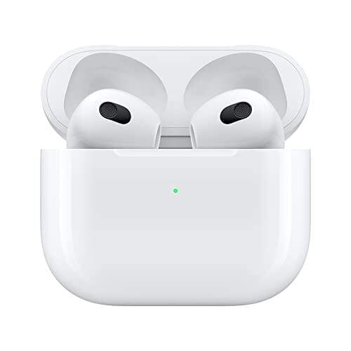 سماعة ابل ايربودز الجيل الثالث Apple AirPods (3rd Generation) Wireless Earbuds with Lightning Charging Case. Spatial Audio, Sweat and Water Resistant, Up to 30 Hours of Battery Life. Bluetooth Headphones for iPhone