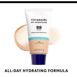 كريم بي بي خفيف الوزن من كوفرجيرل مع عامل حماية من الشمس 15 COVERGIRL Smoothers Lightweight Bb Cream With Spf 15, 810 Light To Medium Skin Tones, 2 Count