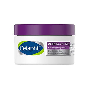 قناع الطين للوجه مع طين البنتونيت للرؤوس السوداء والمسام مصمم للبشرة الدهنية والحساسة Cetaphil Clay Mask Pro, Dermacontrol Purifying Clay Face Mask with Bentonite Clay for Blackheads and Pores, Designed for Oily, Sensitive Skin, 3 oz