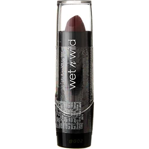 احمر شفاه ويت ان وايلد سيلك فينيش بلاك اوركيد (عبوة من قطعتين) Wet n Wild Silk Finish Lipstick, Black Orchid [535D] 0.13 oz (Pack of 2)