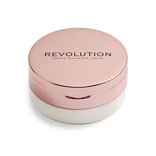 بودرة تثبيت المكياج ميك اب ريفوليوشن كونسيل اند فيكس بودرة شفافة مضادة للماء Makeup Revolution Conceal & Fix Setting Powder, Waterproof Translucent Powder, Holds Makeup In Place All Day, Vegan & Cruelty-Free, 0.45oz/13g