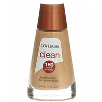 مكياج سائل كلين من كوفر جيرل CoverGirl Clean Liquid Makeup, Classic Tan [160], 1 oz (Pack of 4)