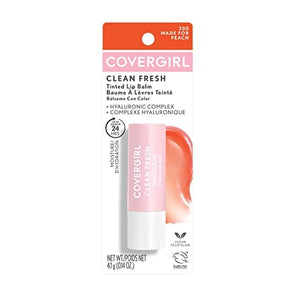 بلسم الشفاه الملون المنعش النظيف من كوفرجيرل COVERGIRL Clean Fresh Tinted Lip Balm, Made for Peach