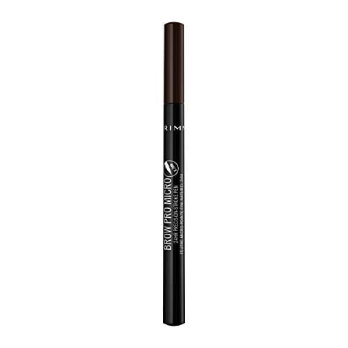 قلم حواجب برو ذيس واي من ريميل لندن Rimmel London Brow This Way Eyebrow Pencil, Highly Pigmented, Long-Wearing, Easy to Apply, 004, Dark Brown, 0.03oz