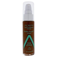 كريم أساس سائل غير لامع مع حمض الساليسيليك Almay Clear Complexion Makeup, Matte Finish Liquid Foundation with Salicylic Acid, Hypoallergenic, Cruelty Free, Fragrance Free, Dermatologist Tested, 910 Mocha, 1.0 oz (Pack of 3)