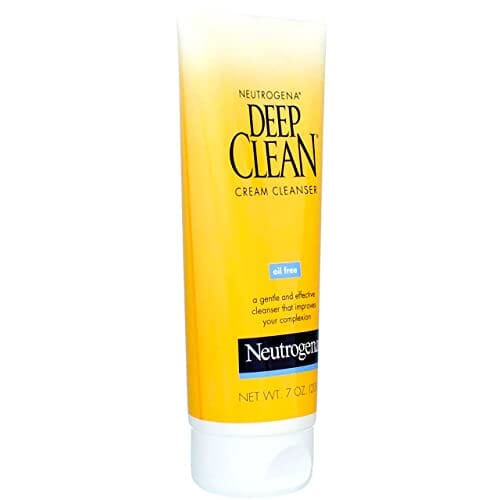 نيوتروجينا ديب كلين منظف كريم الوجه اليومي مع حمض بيتا هيدروكسي  Neutrogena Deep Clean Daily Facial Cream Cleanser with Beta Hydroxy Acid to Remove Dirt, Oil & Makeup, Alcohol-Free, Oil-Free & Non-Comedogenic, 7 fl. oz (Pack of 3)