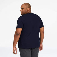تيشيرت بوما PUMA mens Essentials Logo Tee Shirt, Peacoat, XX-Large Tall US