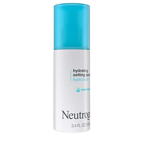 بخاخ إعداد المكياج المرطب نيوتروجينا هيدرو بوست مع الهيالورونيك Neutrogena Hydro Boost Hydrating Makeup Setting Spray with Hyaluronic Acid, Longwear Makeup Setting Facial Mist for Smooth, Glowing, Dewy Skin, Non-Comedogenic & Hypoallergenic, 3.4 fl. oz