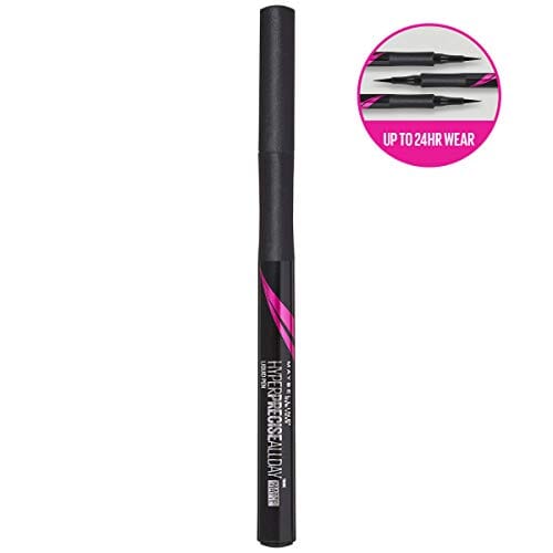 ايلانير مايبيلين Maybelline New York Eyestudio Master Precise All Day Waterproof Liquid Eyeliner Makeup, Matte Black, 1 Count