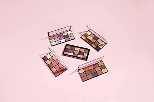 ميك أب ريفوليوشن - باليت مكياج معاد تحميل مجموعة ظلال عيون تحتوي على 15 ظلال Makeup Revolution Reloaded Palette, Makeup Eyeshadow Palette, Includes 15 Shades, Lasts All Day Long, Cruelty Free, Iconic 3.0, 16.5g