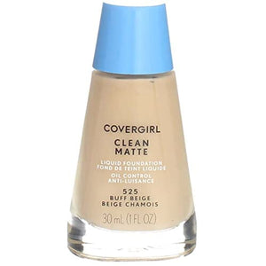 كريم أساس سائل نظيف غير لامع من كوفرجيرل COVERGIRL Clean Matte Liquid Foundation, Buff Beige, 1 Fl Oz (Pack of 4)4