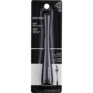 كوفر جيرل قلم تحديد العيون السائل جيت إن لاين 330 كريستال أسود 0.08 أونصة Cover Girl Get In Line Liquid Liner 330 Black Crystal .08 OZ