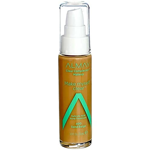 مكياج البشرة الواضحة من ألماي Almay Clear Complexion Makeup, Sand [600] 1 oz (Pack of 2)