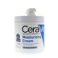 كريم مرطب بحمض الهيالورونيك من سيرافي Cerave Moisturizing Cream with Hyaluronic Acid, 19 OZ with Pump (2 Packs)
