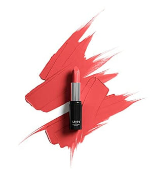 أحمر شفاه شاوت لاود ساتان محمل بزبدة الشيا - داي كلوب (مرجاني نابض بالحياة) NYX PROFESSIONAL MAKEUP Shout Loud Satin Lipstick, Infused With Shea Butter - Day Club (Vibrant Coral)