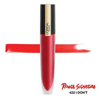 احمر شفاه لوريال باريس ميك اب روج سيجنيتشر غير لامع L'Oreal Paris Makeup Rouge Signature Matte Lip Stain, I Don't