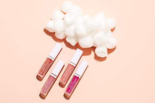 أحمر شفاه سائل من ويت آند وايلد كلاود بوت مارشميلو Liquid Lipstick By Wet n Wild Cloud Pout Marshmallow, Pink Cotton Candy Skies | Matte Lip Cream Mousse | Argan Oil | Vitamin E (Pack of 2)