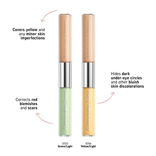 كريم كونسيلر فيزيشنز فورميولا ذو طرفين أخضر / فاتح Physicians Formula Cream Dual-Ended Concealer Stick Green/Light, Neutralizing, Dark Circles, Scars, Blemishes, Eyes