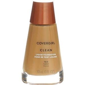 مكياج سائل نظيف من كوفرجيرل COVERGIRL Clean Liquid Makeup, Tawny (N) 165, 1.0-Ounce Bottles (Pack of 2)