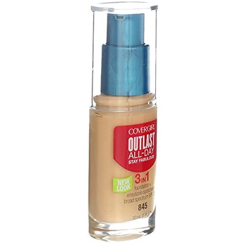 كريم أساس ستاي 3 في 1 CoverGirl Outlast Stay Fabulous 3-in-1 Foundation, Warm Beige [845] 1 oz ( Pack of 2)