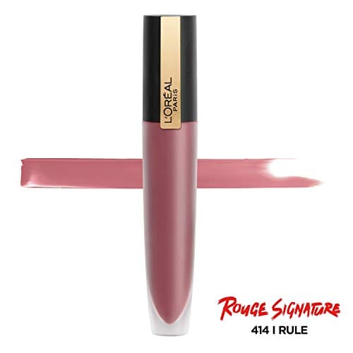 احمر شفاه مطفي من لوريال باريس ميك اب روج سيجنيتشر L'Oreal Paris Makeup Rouge Signature Matte Lip Stain, I Rule