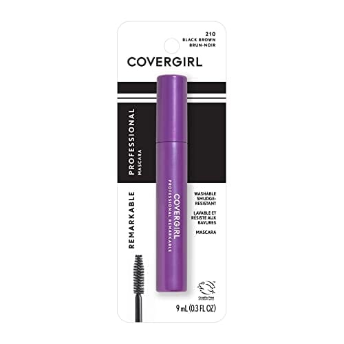 ماسكارا احترافية باللون الأسود والبني تدوم طويلاً COVERGIRL Professional & Remarkable Mascara Black Brown, Long Lasting, 0.3 Fl Oz, Smudge-Proof Mascara, Voluminous Mascara, Lengthening Mascara, Resists Swipes and Smears, Darkens and Defines All Day